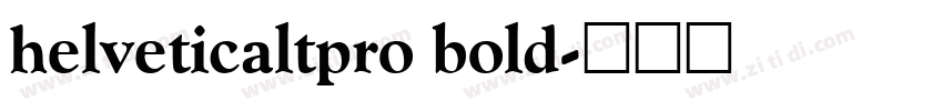 helveticaltpro bold字体转换